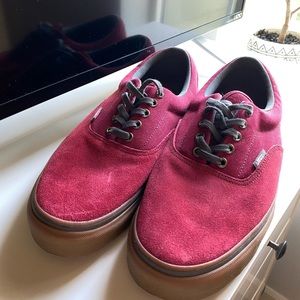3/$30 - Mens Vans Pro Classics Ultra Cush - Size 12 - Red/Burgundy Suede